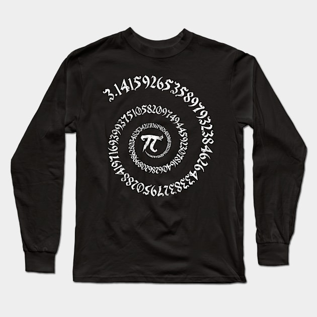 Magic Math Wizard Pi Spiral 3.14 Pi Day Math Geek Gift Long Sleeve T-Shirt by andzoo